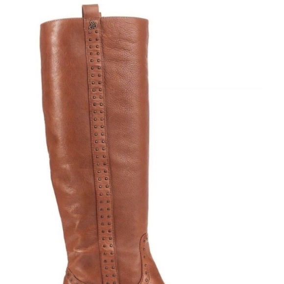NEW Sam Edelman Prina BROWN STUDDED RIDING BOOTS - Picture 5 of 5